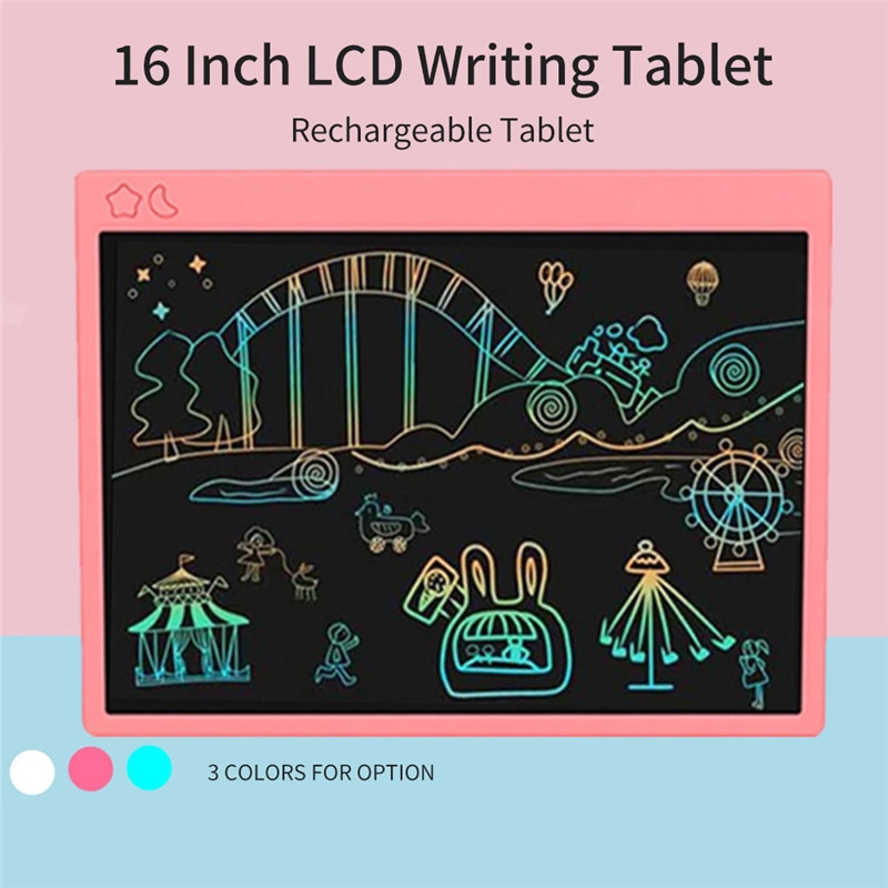 16-Inch Handwriting Board LCD Light Energy Electronic Rechargeable Drawing Children's Writing Board Smart Blackboard