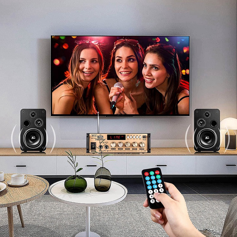198a x 30 w x 2 ( rms bluetooth 5.0 stereo-audioverstärker , 250 w x 2 ( max ) 2 -kanal-leistungsverstärker-soundempfänger (eu-stecker)