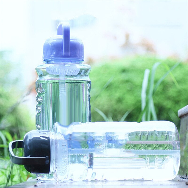 Water Bottle With Straw Gym Drink BPA-Free Sport High-capacity 2000ML Kettle For Hiking Travel Cycling