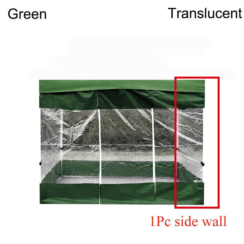 Tente imperméable portative extérieure d'ombre de jardin de mur latéral de remplacement de tente imperméable de tissu d'oxford abri sans dessus d'auvent: 6x6x2m-4