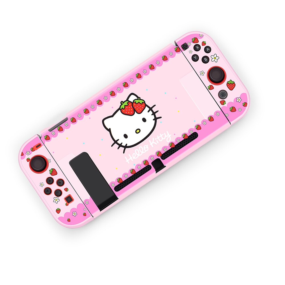 Pink Nintend Switch NS Protective Case Cover Shell For Nitendo Switch Console Joy-Con Controller Anti-Slip Shell Direct Docking: H