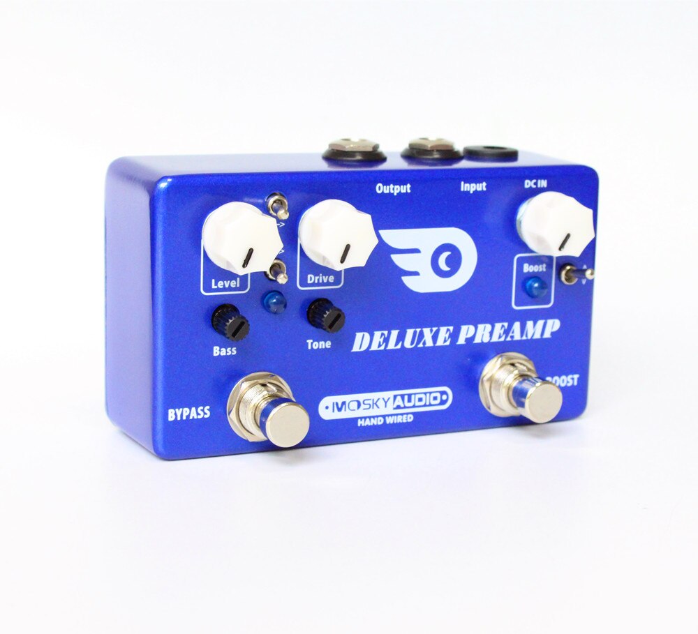 Hand-Made AMP TUBE / DELUXE PREAMP guitar effect pedal Boost And Overdrive 2 effects in 1 with true bypass