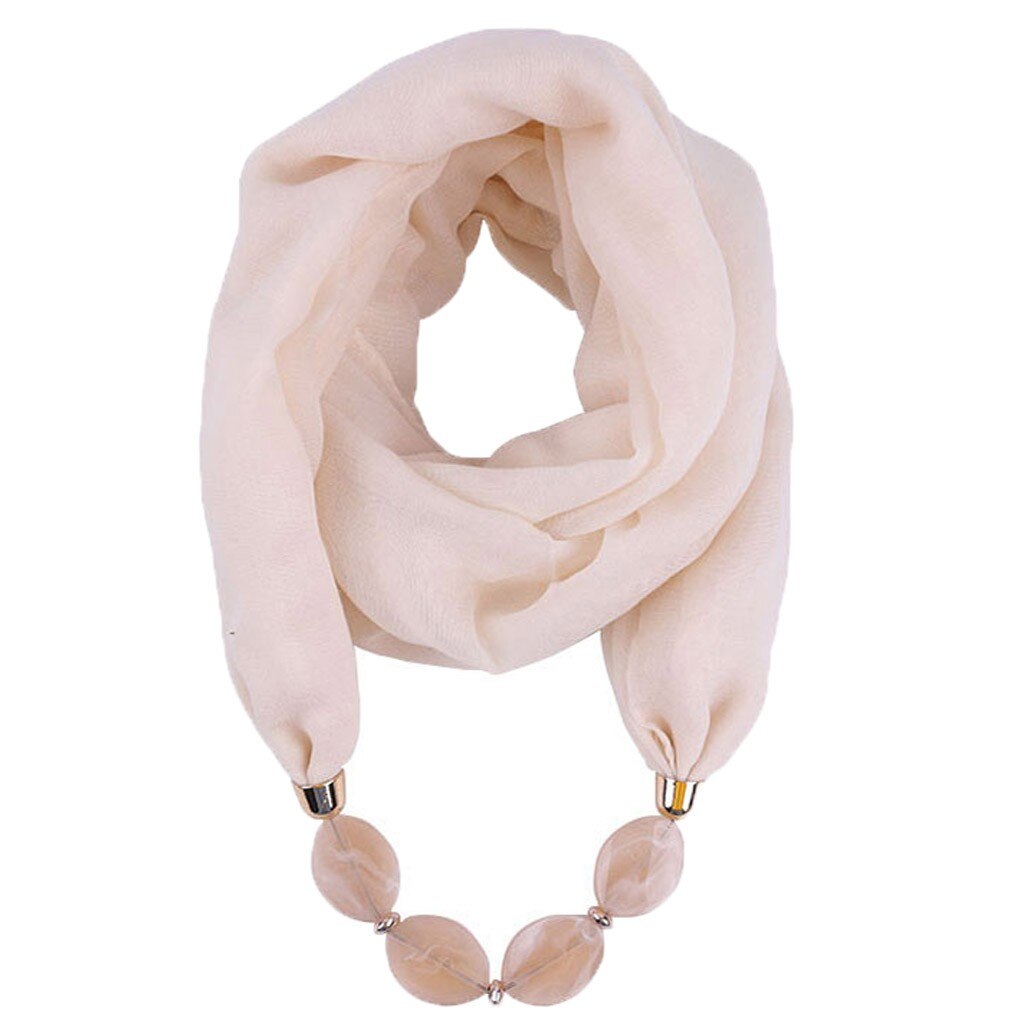 Vrouwen Katoen Linnen Ketting Hanger Sjaal Etnische Stijl Zachte Ketting Sjaals Katoen Linnen Shawl Sjaal Accessoires: A