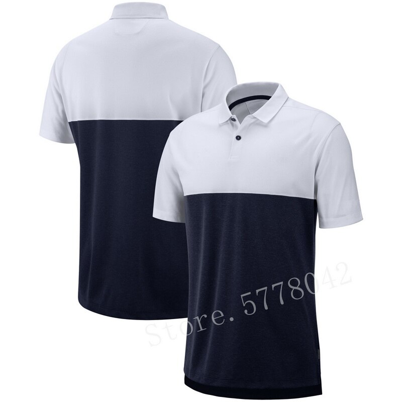 ¡Novedad de ! Ventiladores de manga corta para hombre de Los Angeles Sideline, temporada temprana, rendimiento americano, Polo ajustado: White Black / XXL