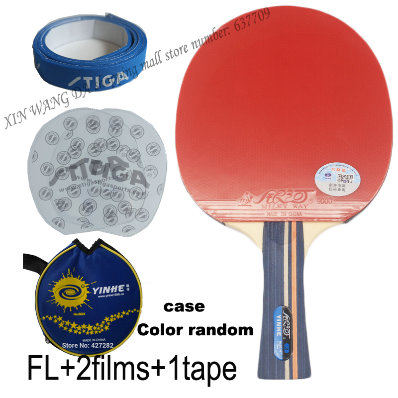 Galaxy-Yinhe 01B Table Tennis Rackets, Pimples in Racquet, Sports Paddle, Ping Pong, Original: WHITE