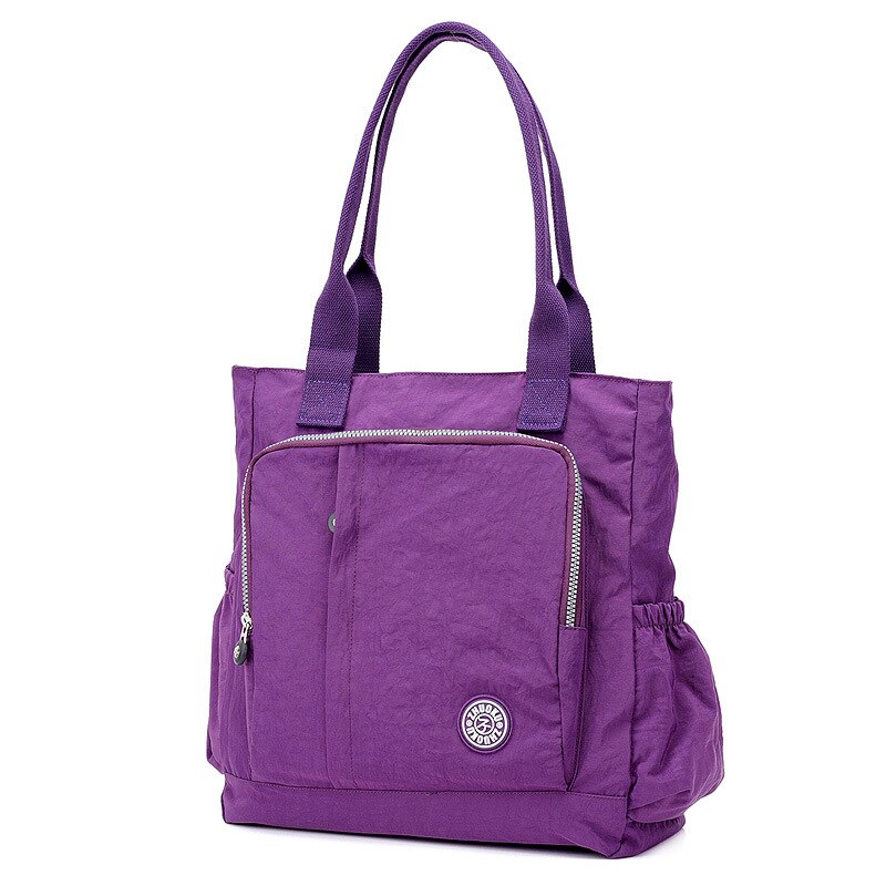 vrouwen handtas schoudertassen vrouwen messenger bag student school nylon waterpfoof reistassen: Purple
