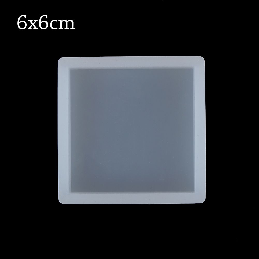Transparent Fluid Arts Round Petri Dish Silicone Mold Round Coaster Epoxy Resin Art Supplies Make Your Own Coaster Resin Molds: Square-6x6cm