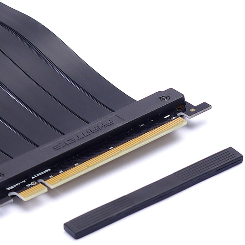 PHANTEKS FL22 220mm PC Ie Card Gaming PCI-E X16 Extender Riser Cable Computer Connection and Connector