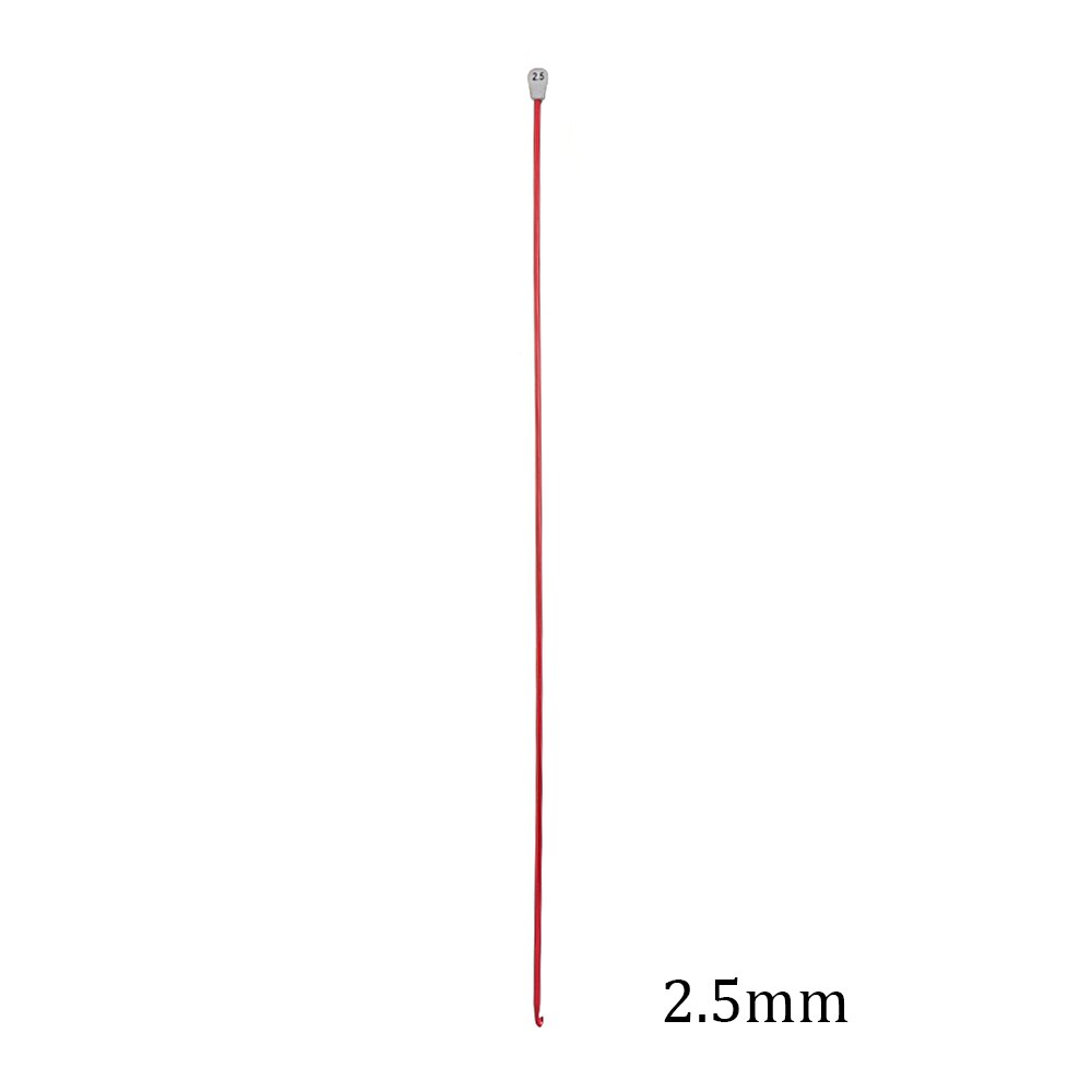 2.5-11mm 14 Size Tunisian Afghan Crochet Hooks Needle Multicolor Knitting Needles Hook Weaving Tool Long Sweater Sewing Needle: 2.5mm