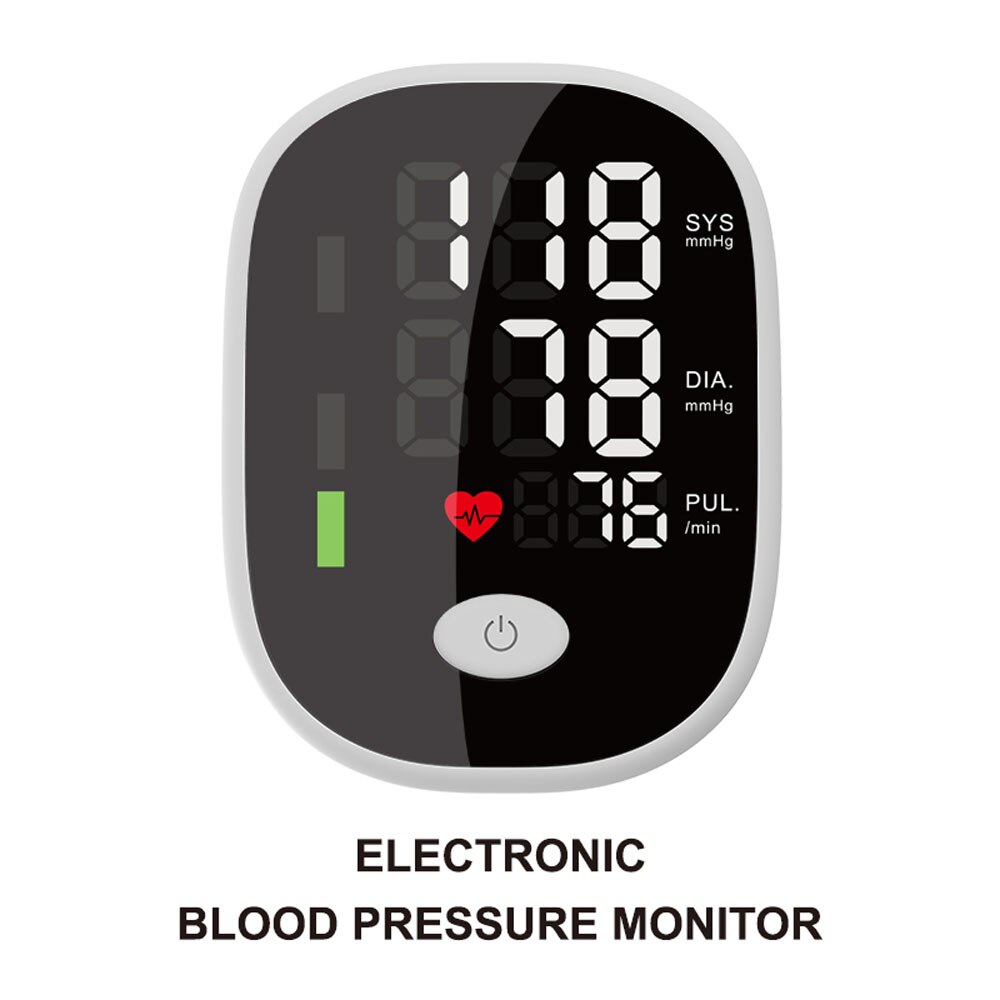Arm Automatic Blood Pressure Monitor BP Sphygmomanometer Pressure Meter Tonometer for Measuring Arterial Pressure