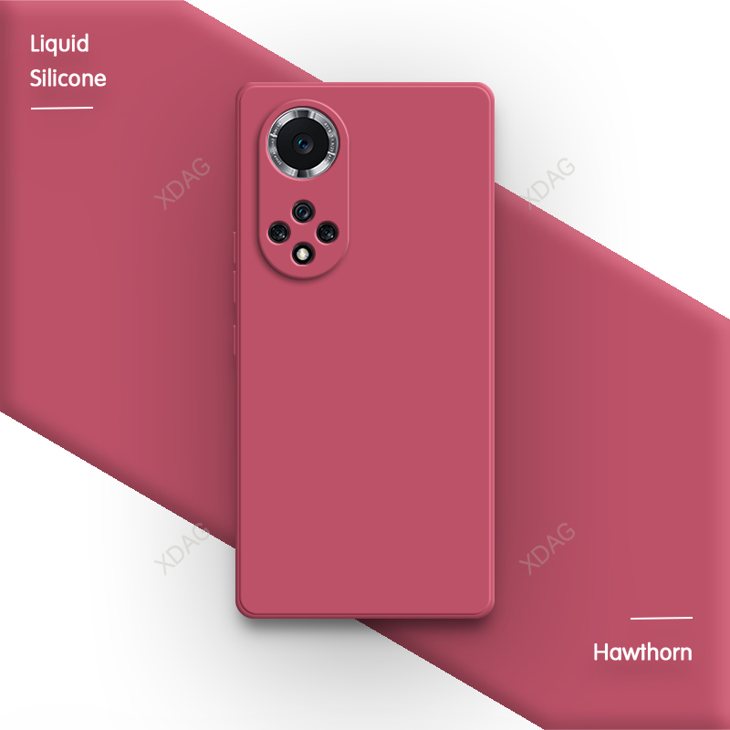 Weiche handyhülle für huawei nova 9, nova 9 Profi, 9 Profi  se 5g, kontrastierende, einfarbige, stoßfeste luxus-rückseite aus flüssigem silikon