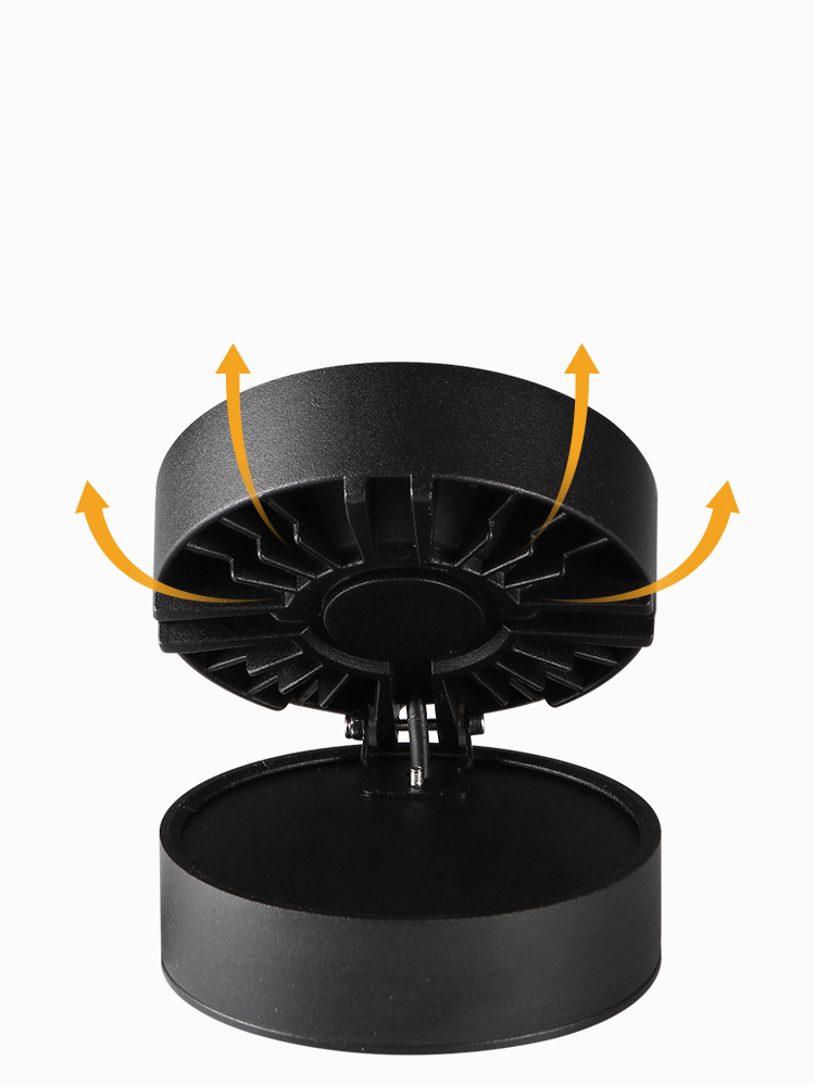 Spot led downlight sammenleggbar taklampe led spotlight 7w 12w 15w utenpåliggende aluminium takspotter lampe for hjemmebedrift