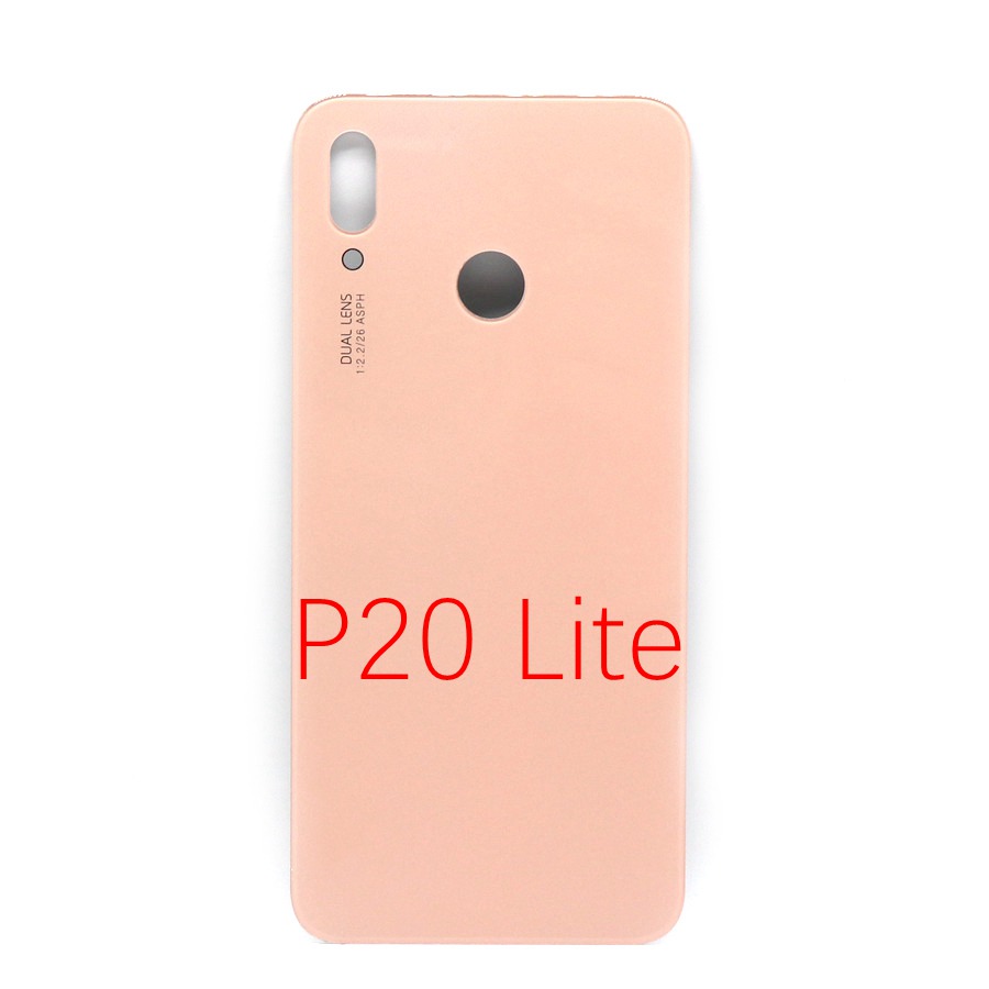 Back Glass Panel for Huawei P20 Pro Battery Cover nova 3e Rear Glass Door Housing Case For Huawei P20 Lite Battery Cover Replace: P20 Lite Pink