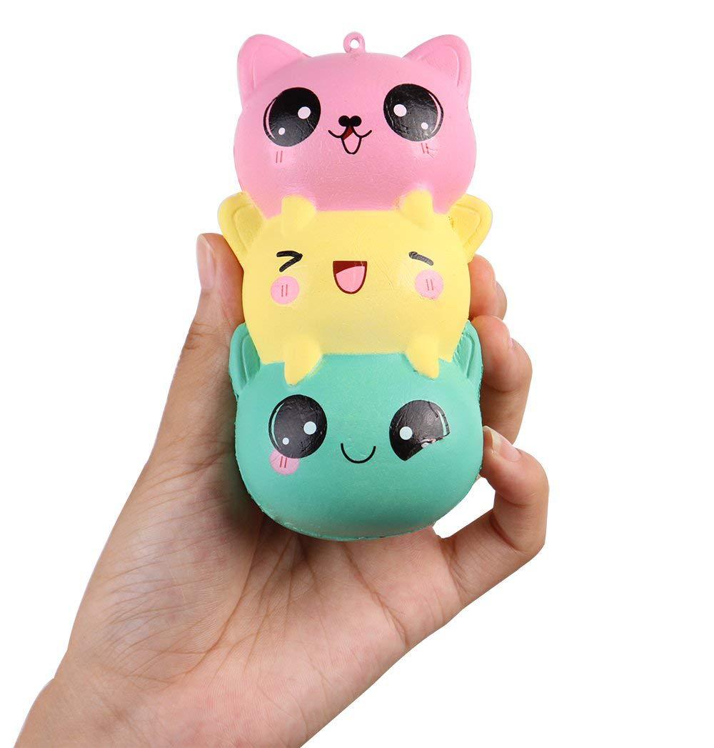 Squishi Jumbo Squishy Toys Children Slow Rising Antistrss Toy Cat Simulation Food Bread Squishies Stress Relief