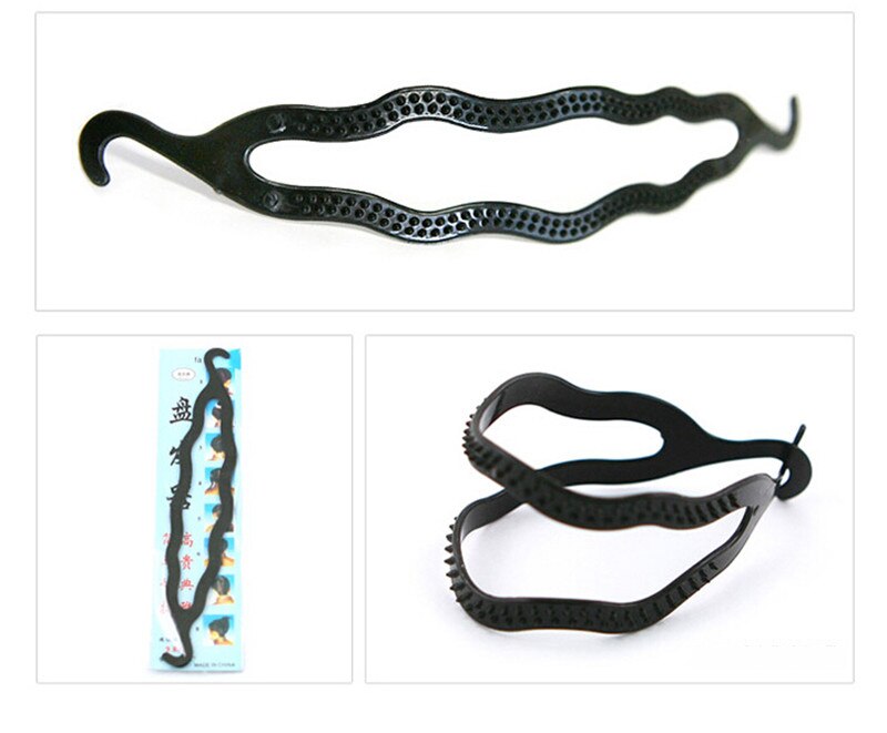 Horquilla mágica trenzada, moño para peinado, horquillas de plástico, accesorios para el cabello, moño de Donut para mujer, herramienta para trenzado de cabello