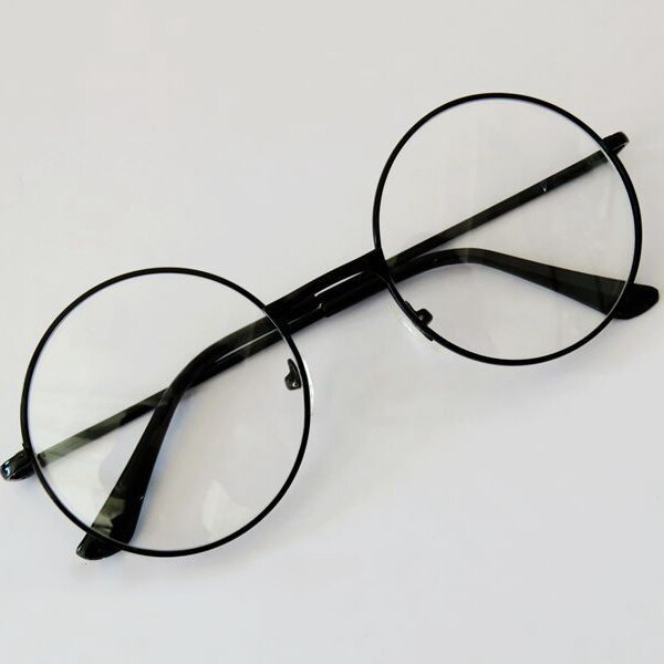 Round Circle Metal Frame Eyeglasses Original Clear Lens Eye Glasses Men