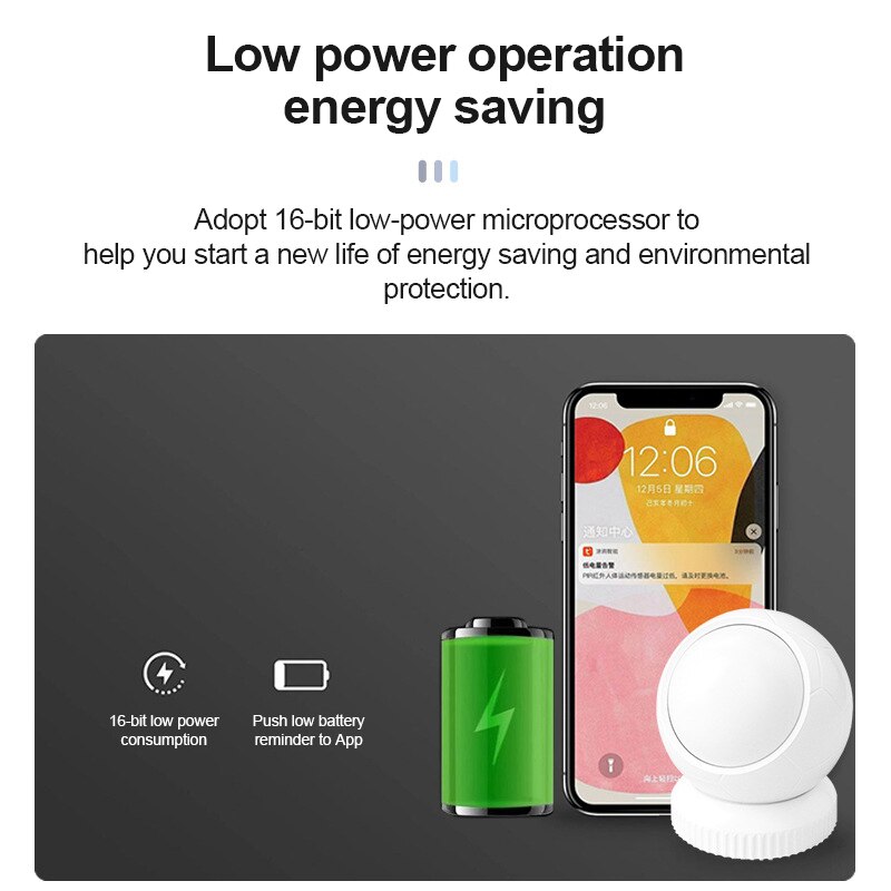 Anti-theft Human Motion Sensor Zigbee Intelligence Smart Life APP Alexa Tuya Smart Human Body Infrared Sensor Detection Via