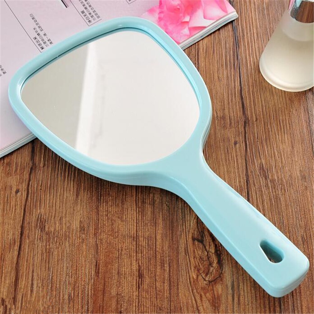 Handheld Makeup Mirror Hand Mirror Vanity Mirror SPA Salon Makeup Vanity with Handle Magnifying Mirror Compact Mirrors for Women: Blue