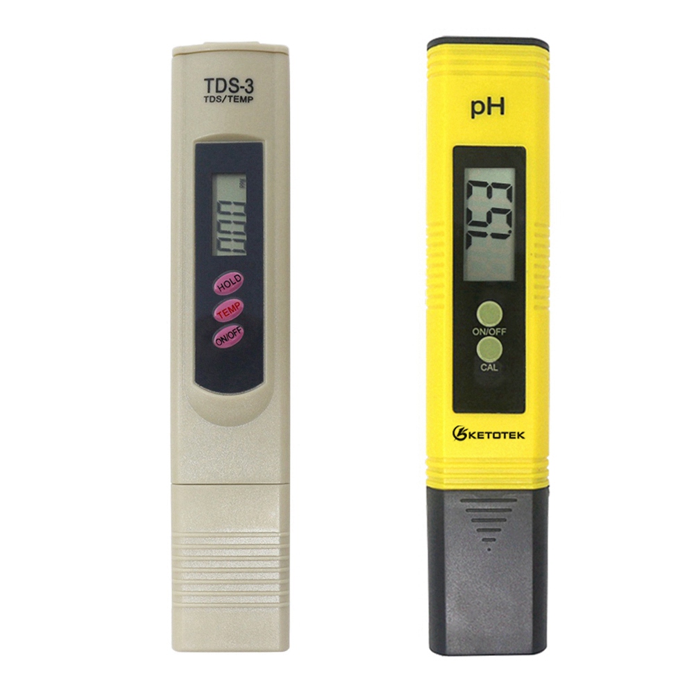 Digital ATC PH Meter TDS Tester Water Fish Tank Water Analyzer LCD Pen PH Monitor Automatic Calibration Glass Electrode: TDS with PH Meter