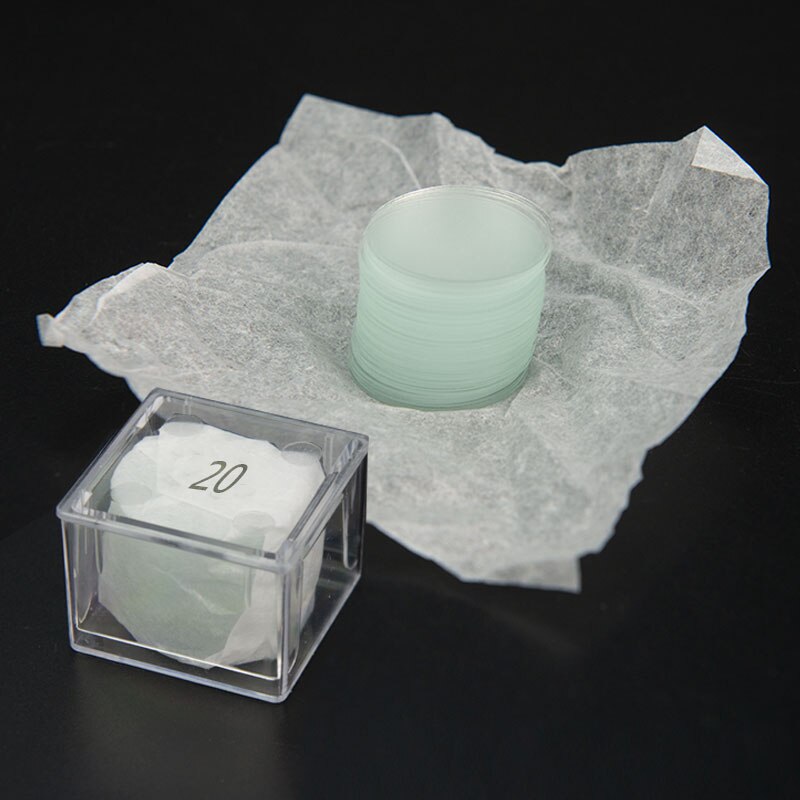 20/28mm runda blanka objektglas för mikroskopglas täckglas objektglas täckglas tjocklek 0.13 - 0.17mm 100 st objektglas för mikroskop