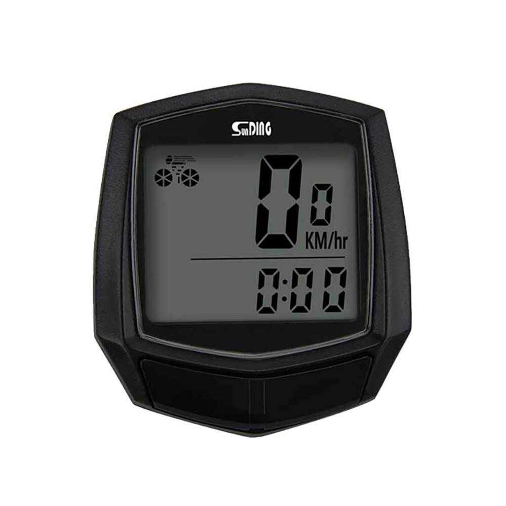 Lcd Digitale Display Waterdichte Fiets Meter Fiets Kilometerteller Wired Fiets Waterdicht Stopwatch Rijden Accessoires: Default Title