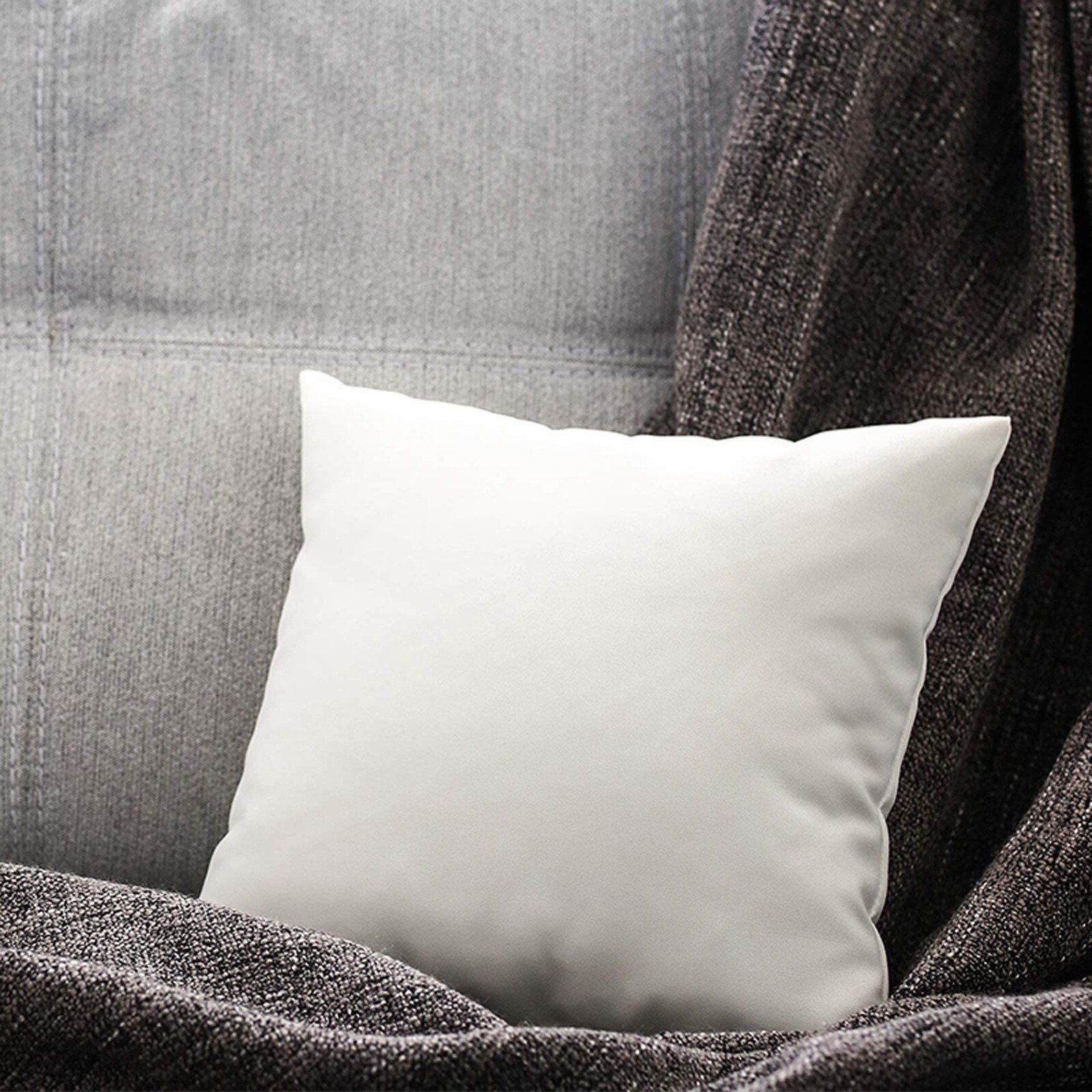 Rembourrage Coussin Canapé MOON - Lot De 4 - 45x45 Cm - Fibre Creuse Siliconée - Housse Polypropylène - Lavable