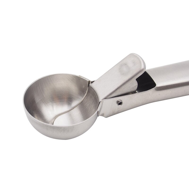 1PC Stainless Steel Ice Cream Scoop Ice Ball Maker Frozen Yogurt Cookie Dough Meat Balls Cream Dessert Spoon Watermelon Spoon