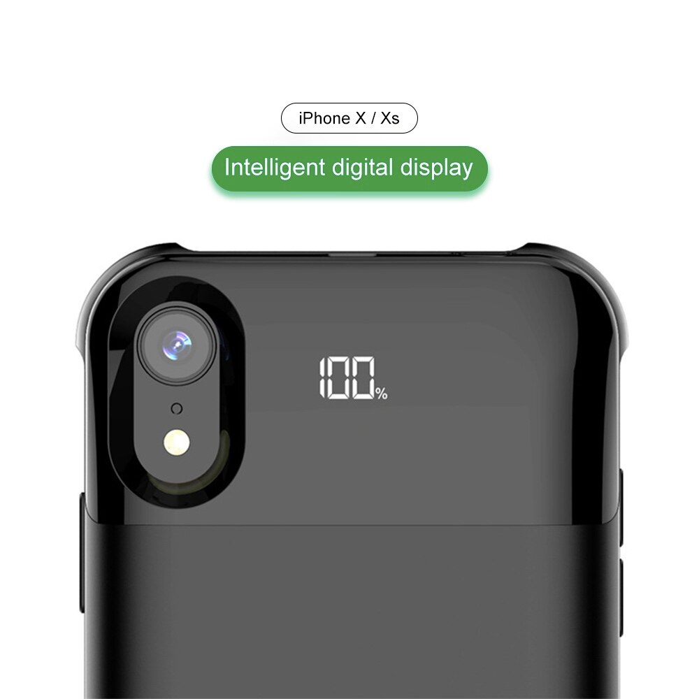 Magnetische Batterie fallen iphone Drahtlose Aufladen Energie Für iphone xr xs max xs X Externe Batterie Energie fallen