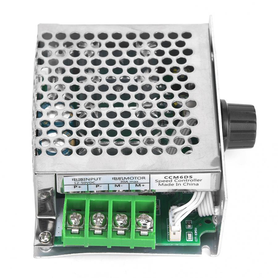 DC Motor Controller 30A Metal Shell Motor Speed Regulator 755 PWM 12~50V motor regulator