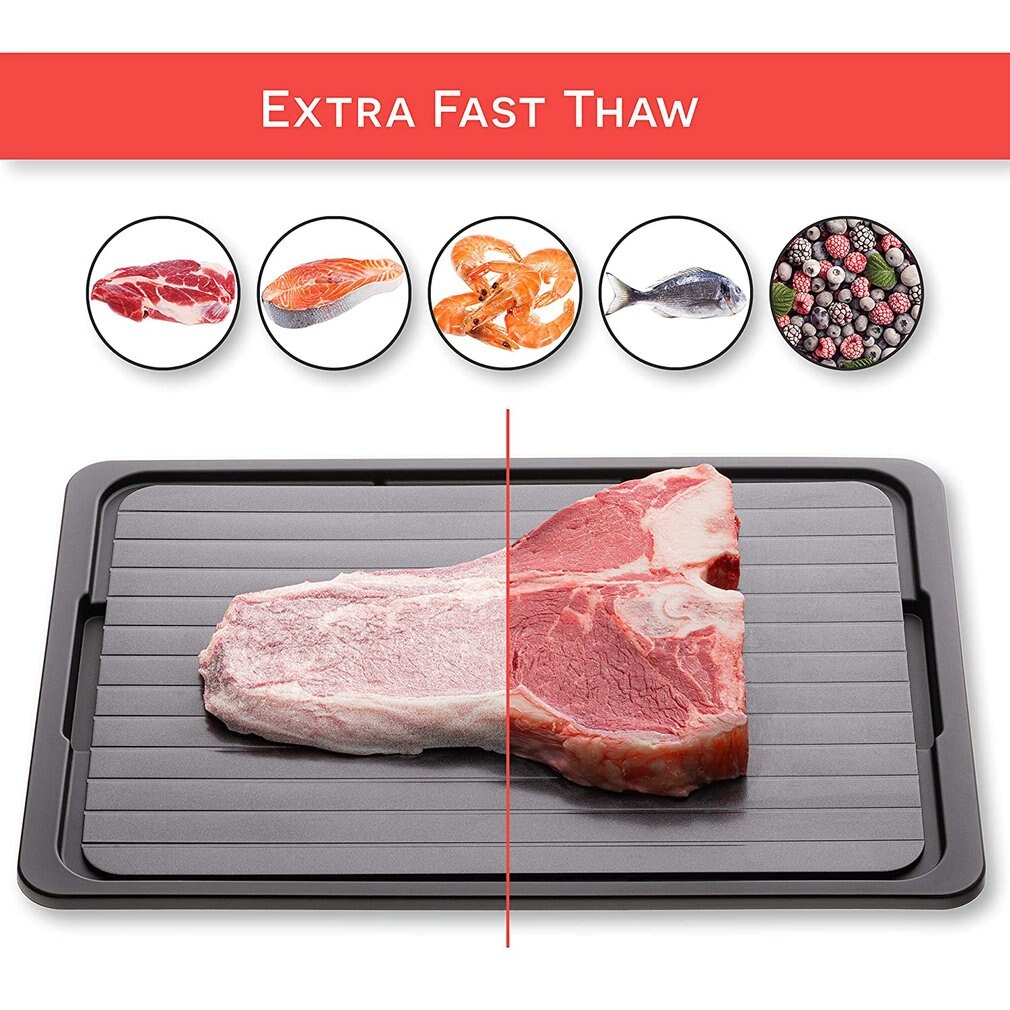 Frozen Food Thawing Tray With Water Tank Thawing Frozen Food Plate Aluminum Material Household Steak Exclusion Board