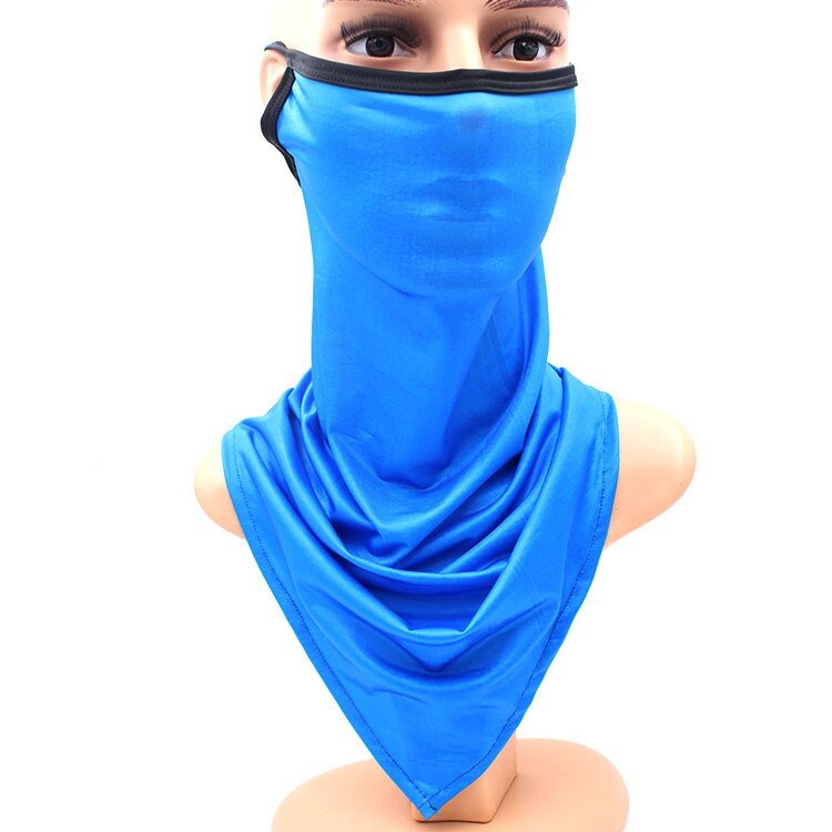 Magisk triangel pannband is siden mask andas utomhus cykling hängande öron halsduk brokig balaclava halsduk