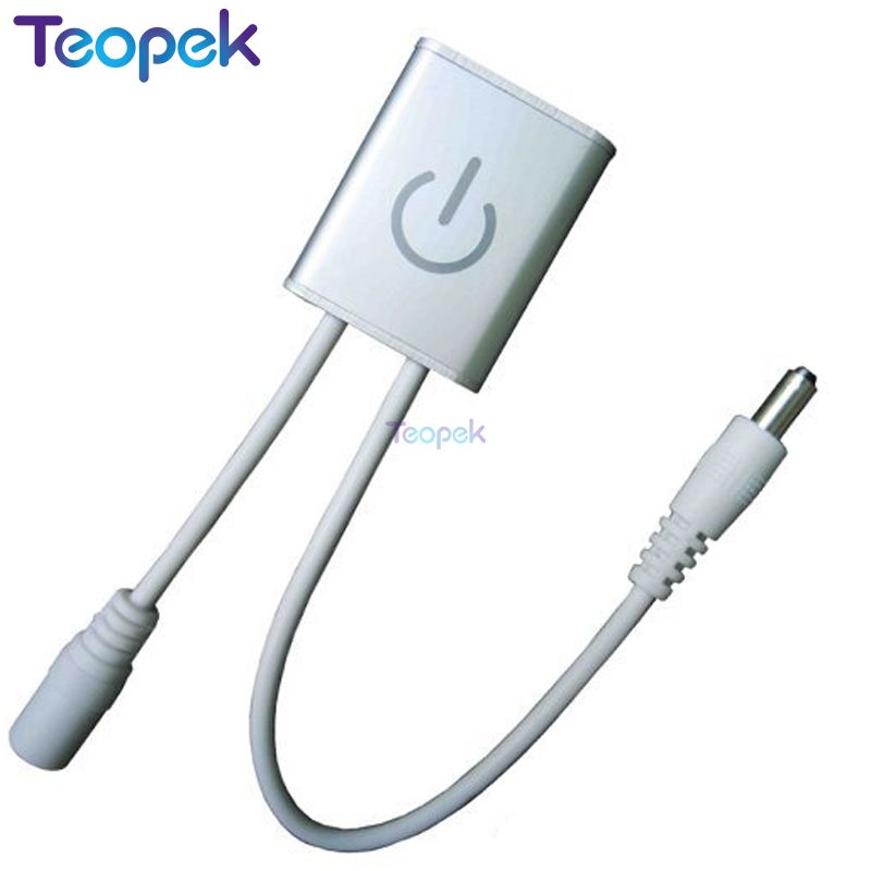 ITouch LED Dimmer DC 12 V/24 V 3A Touch Schakelaar Op Off Touch Switch Met DC Connector 5.5X2.1 voor LED Verlichting Led Strip