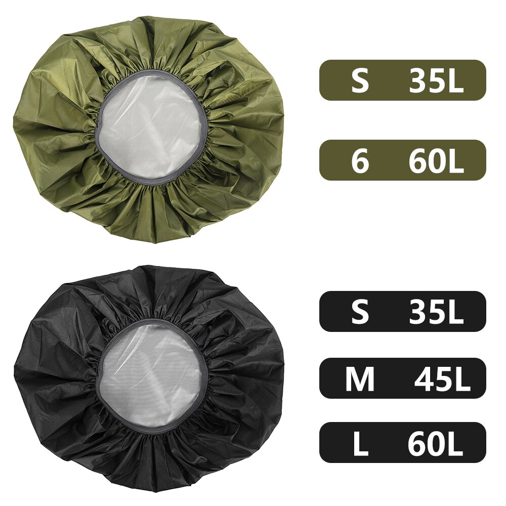 20L 30L 40L 50L 60L Regen Covers Rugzak Waterdichte Regenhoes Tas Stof Regenhoes Camping Wandelen Klimmen Cover Voor Rugzak
