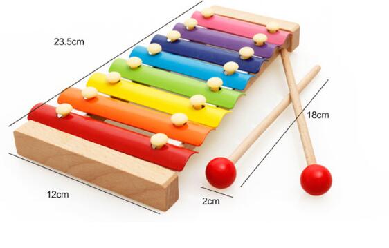 Houten Muziek Instrument Speelgoed Baby Baby Spelen Kloppen Piano Muzikaal Speelgoed Vroege Educatief Speelgoed YH1080