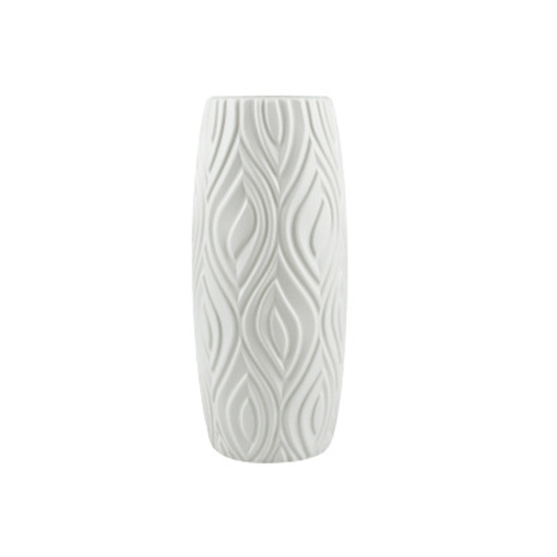 Origami Vases Imitation céramique Pot de fleur panier plantes de table décoration de la maison bonsaï décor fleur Arrangement conteneur: E1-8X23CM