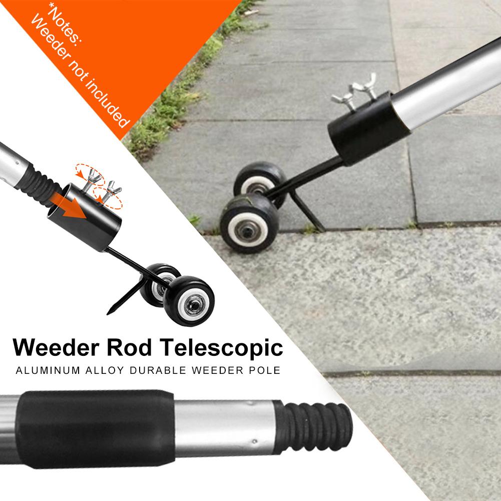 47-80cm Weeder Rod Telescopic Aluminum Alloy Durable Weeder Pole for Garden Courtyard