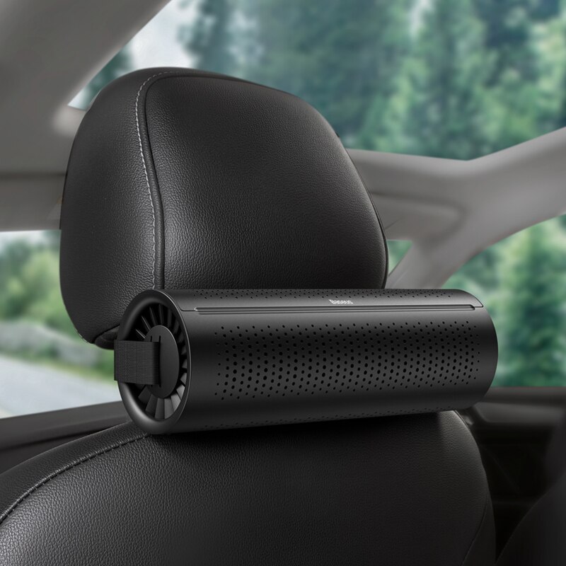 Baseus Auto Luftreiniger Fahrzeug Luft Reiniger Lufterfrischer Auto Nebel Hersteller Pm 2,5 Eliminator Aktivkohle Kristall Reinigung: 1Stck Schwarz