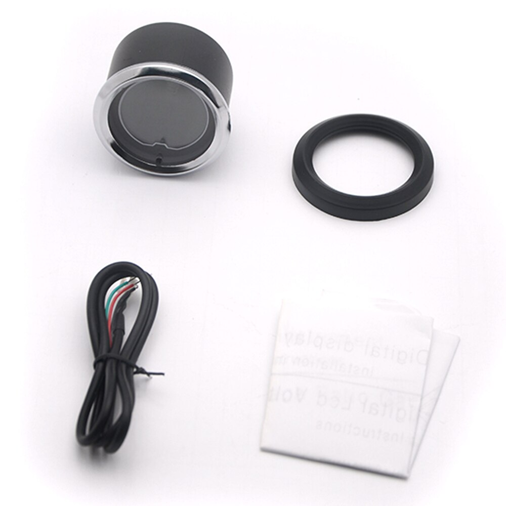 52mm Volt Gauge LCD Digital 7 Color Display