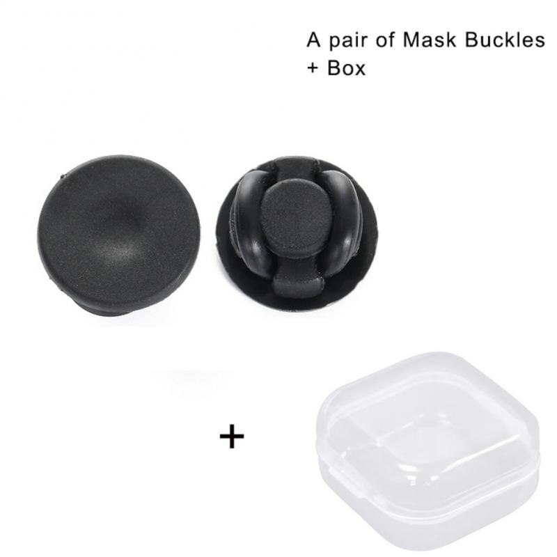 Buttons Buckles Mask Holder For Glasses Relieve The Pain Caused By Wearing Mask Adjustable Face Masks Clips With Box Accessories: 5pair