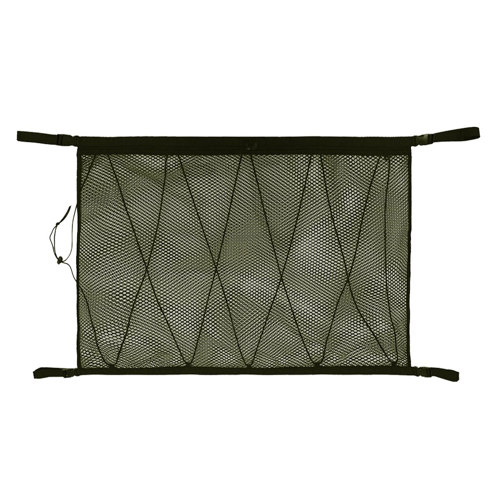 Filet de rangement pour plafond de voiture, filet de rangement pour plafond de voiture, sac de rangement en Nylon, filet de rangement Portable pour intérieur de voiture: Rouge