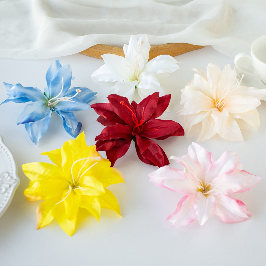 Artificial Flowers Silk Lily Festival Party Home Outdoor Garden Wedding Bridal Bouquets Room Decor DIY Box Garland Hotsale