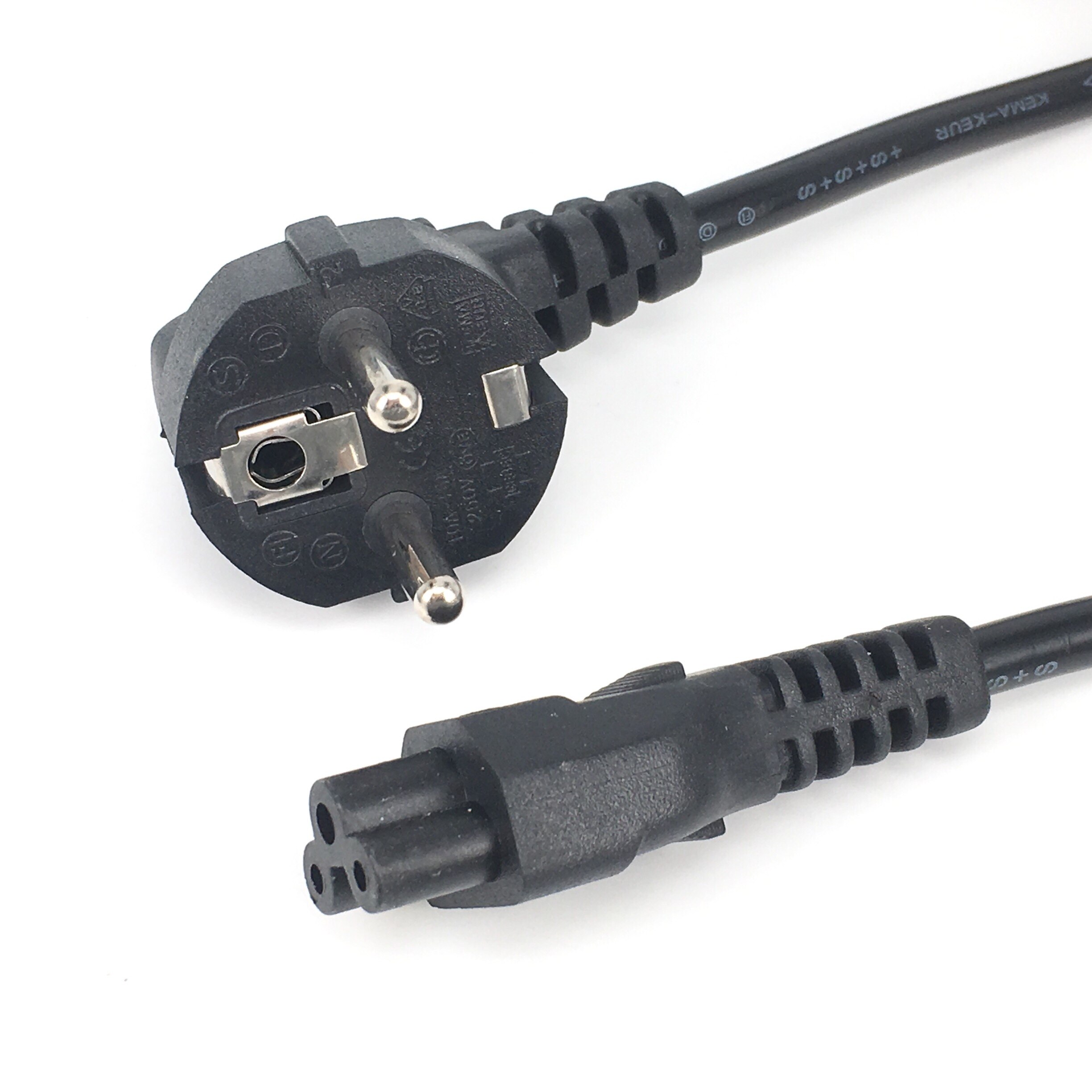 Câble d'alimentation ca européen IEC C5, 1.2m/1.5m/1.8m, rallonge pour pc portable et Notebook