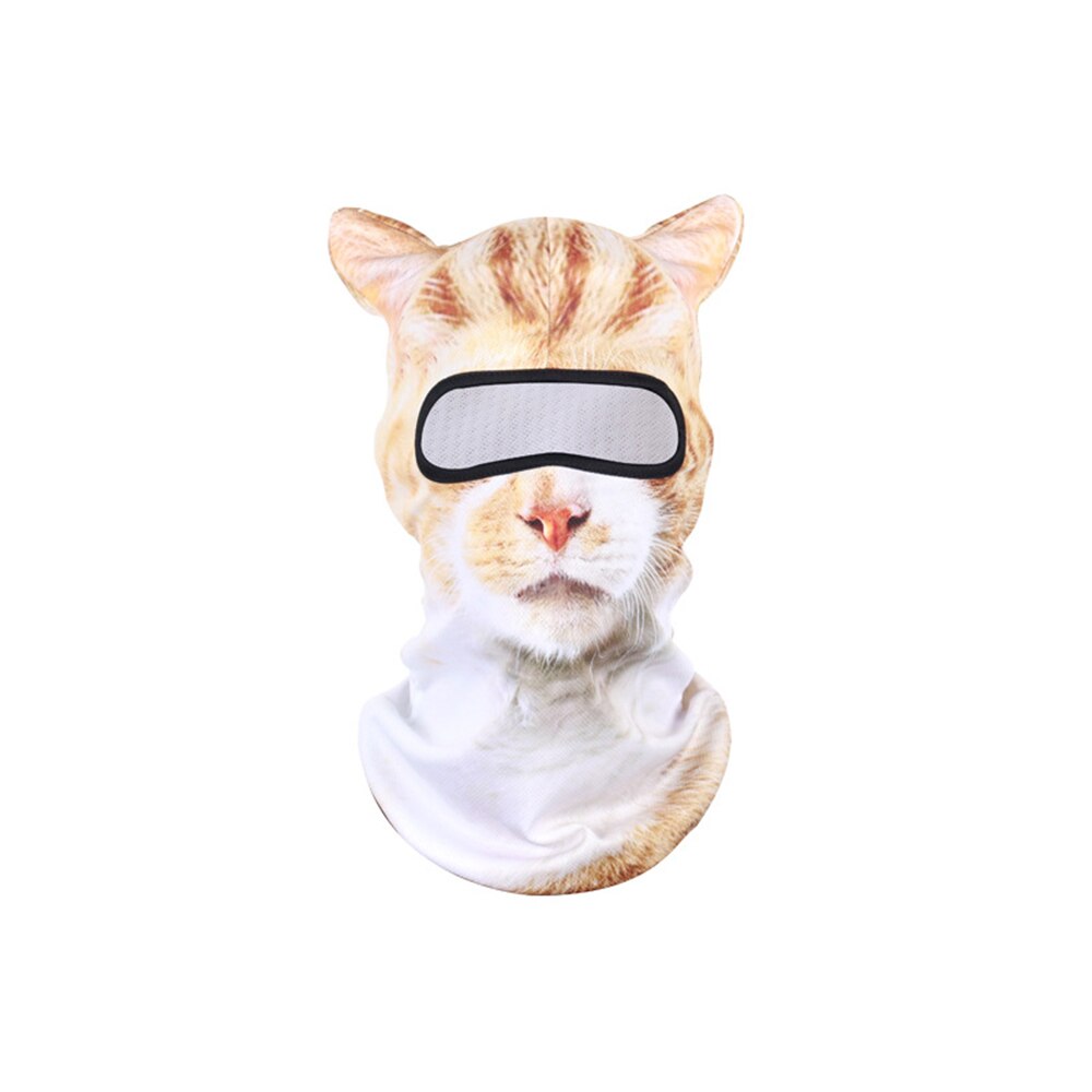 3D Animal Cat Dog Cute Animal Balaclava Windproof Skullies Beanie Cap Cool Hat Warmer Full Face Mask Neck Gaiter for Women Men: 09