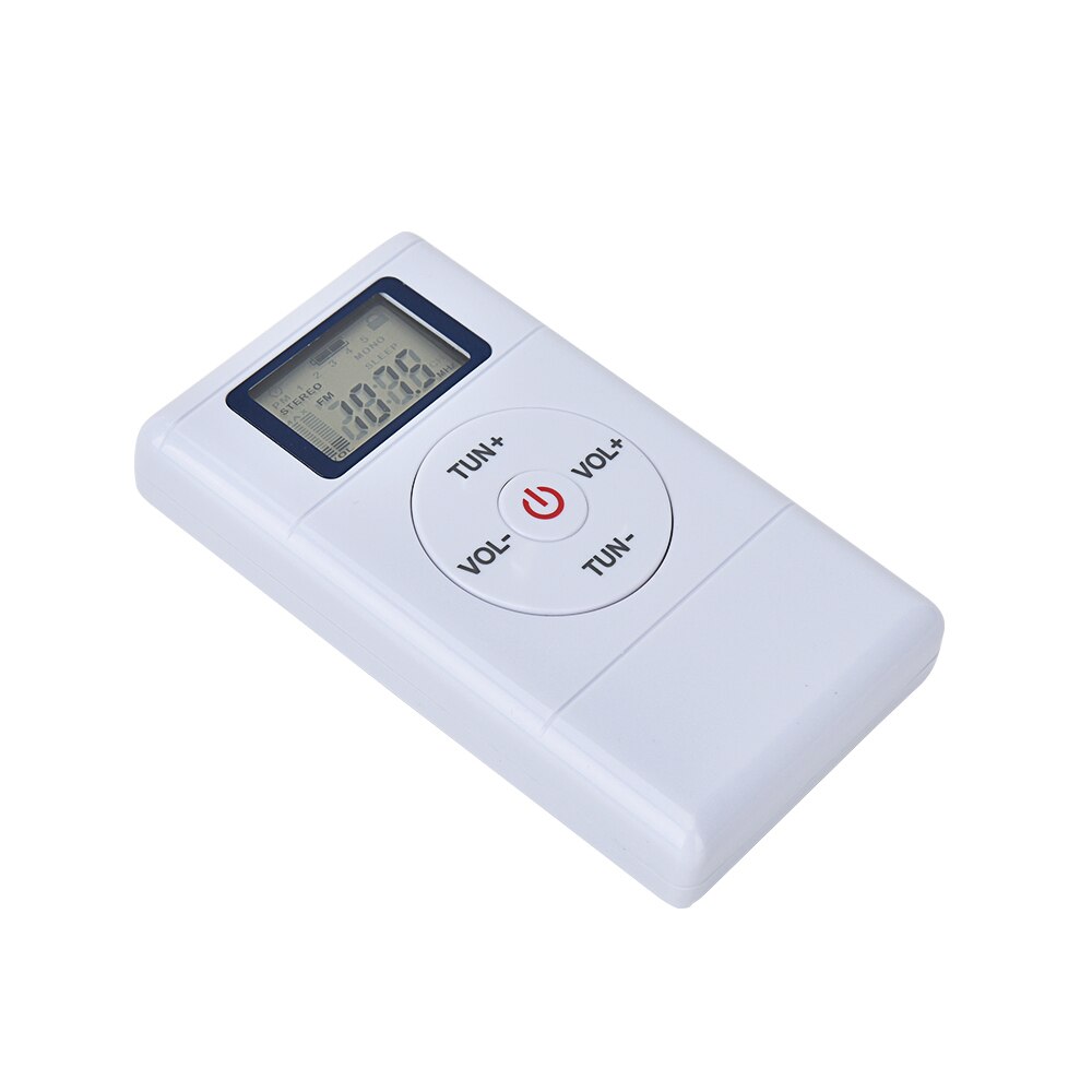Mini FM Radio Portable 60-108MHZ DSP Radio Receiver with Stereo Earphone Headset Rechargeable Battery receiver