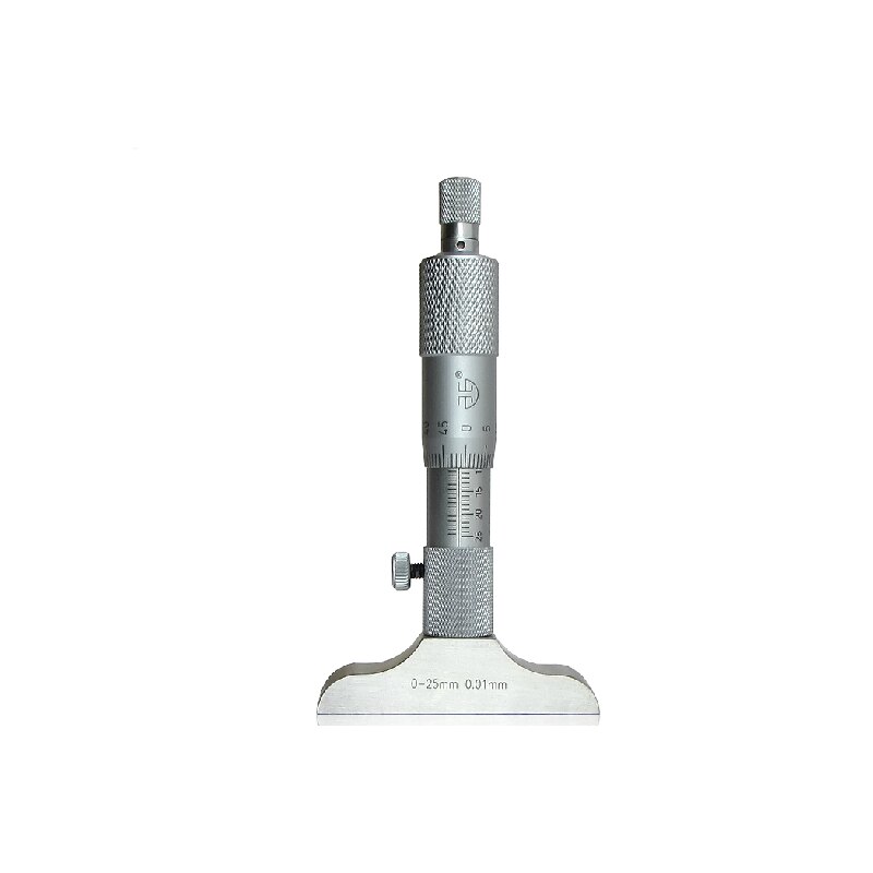Depth Micrometer 0-25mm 0.01mm Machinist Mic Gauge Gage Tool