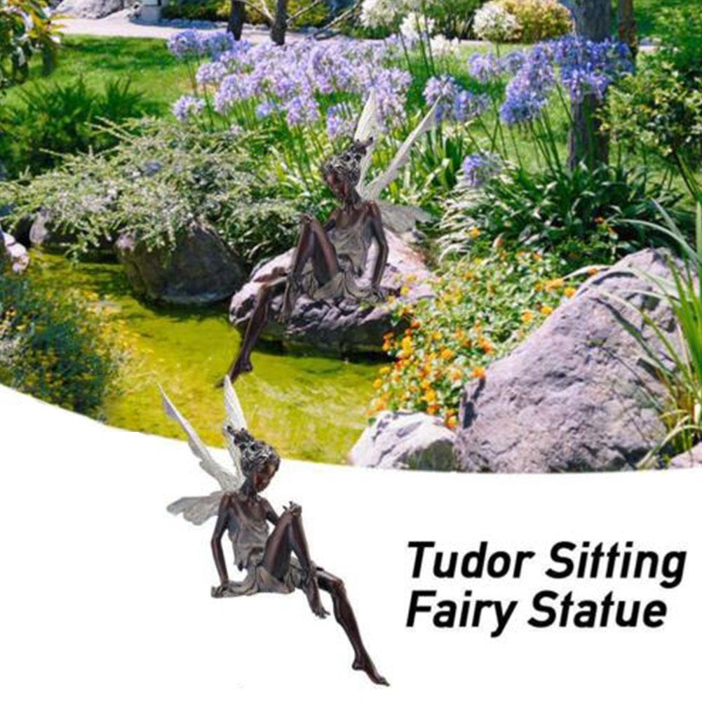 Feengarten-Figuren Aus Harz – 6-teiliges Set Im Vintage-Stil, Handbemalt, Für Garten, Terrasse & Deko Im Haus