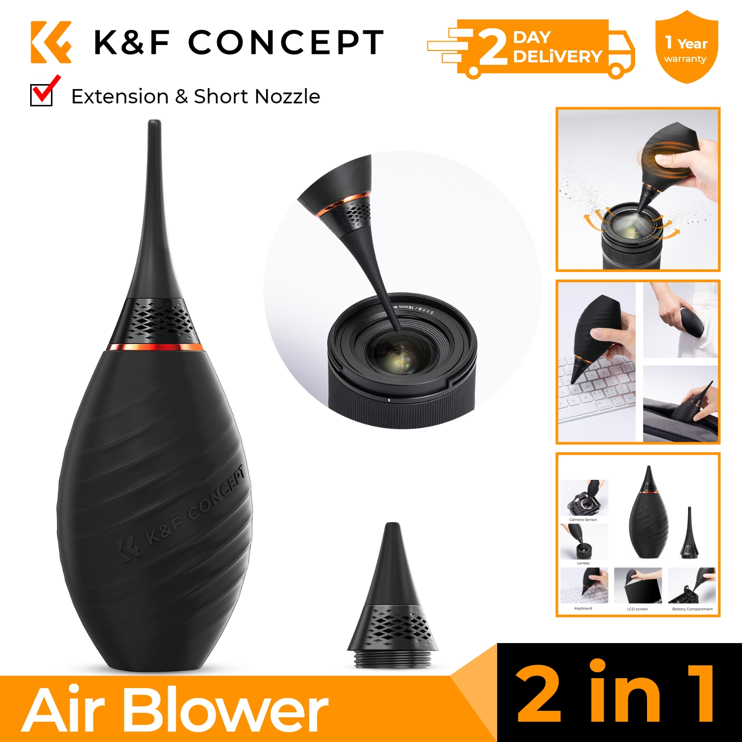 K&F Konzept Luftgebläse, einzelner Lufteinlass, Kameraobjektivgebläse für digitale Spiegelreflexkamera, Sensor, LCD-Bildschirme, Musikinstrumente, Tastatur