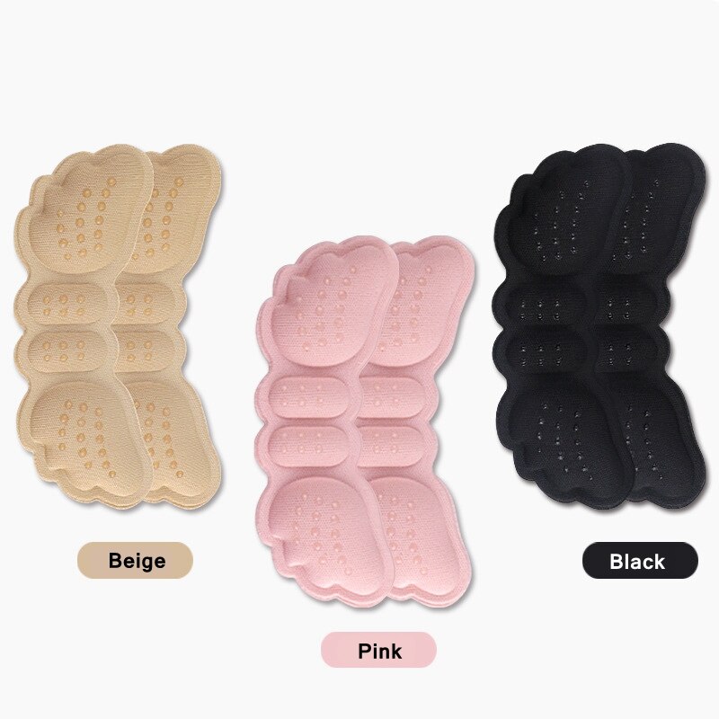 1 Paar Hoge Hak Inlegzolen Vlinder Aanpassen Grootte Hak Liner Grips Protector Sticker Hak Pad Voetverzorging Anti Hoogte Blijven hak Pads