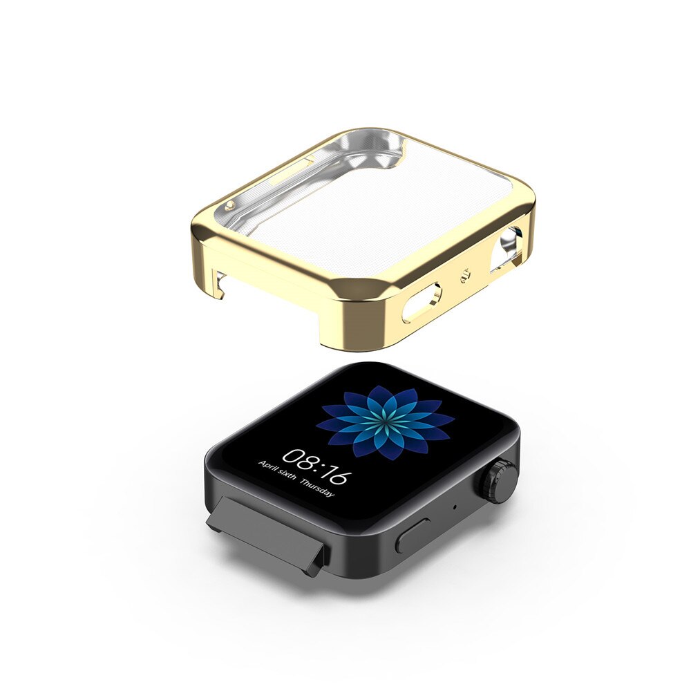 TPU Full surround protection Case For Xiaomi watch Transparent frame Protector Cover Bumper for Mi watch Protective accessories