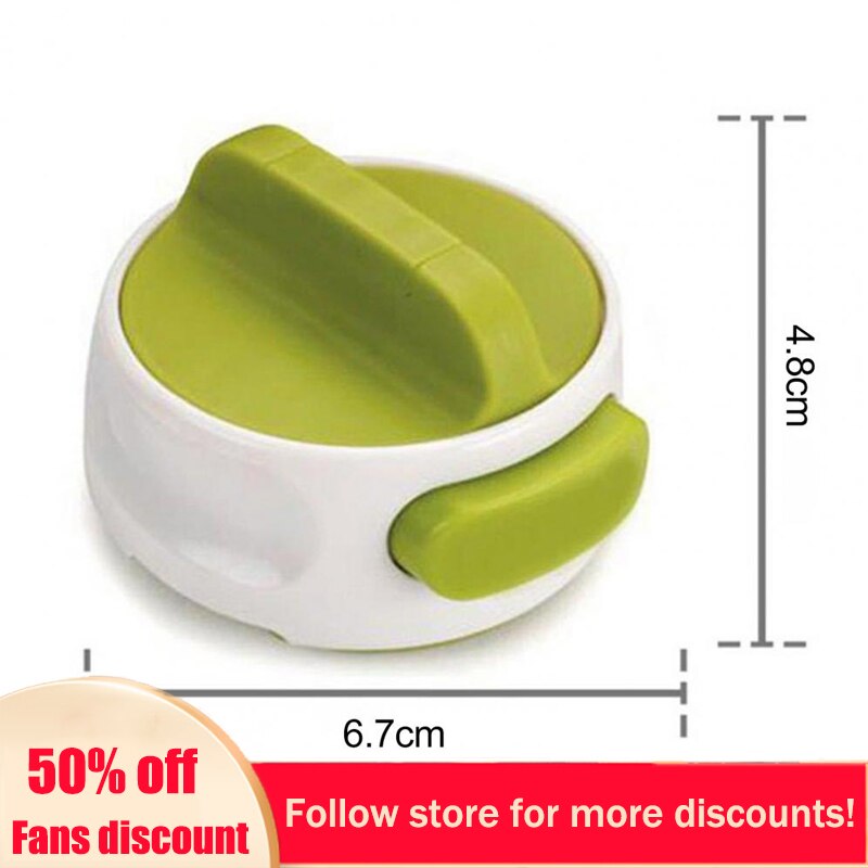 Abridor de latas Manual portátil, herramienta de cocina compacta para abrir latas de cerveza, tarro abierto de seguridad, fácil de girar: 1pc green